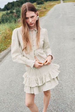 H&M - Women Green Tie Drawstring Skirt