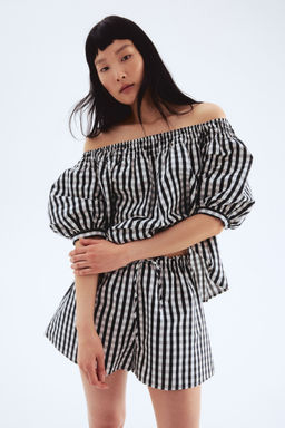 H&M - Women Black Drawstring Shorts