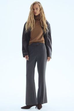 H&M - Women Grey Bootcut Trousers