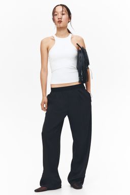 H&M - Women Black Pull-On Trousers