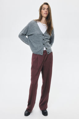H&M - Women Red Pull-On Trousers