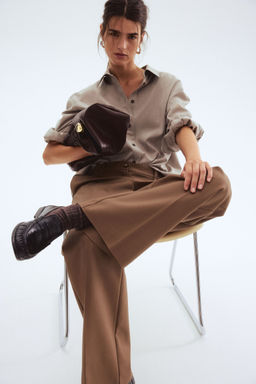 H&M - Women Brown Bootcut Trousers