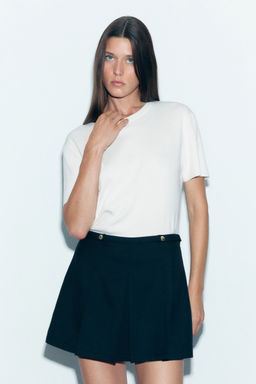 H&M - Women Black Pleated Skort