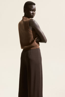 H&M - Women Brown Wide Trousers