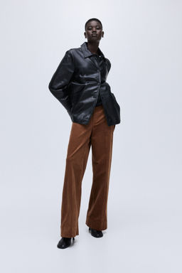 H&M - Women Brown Corduroy Trousers