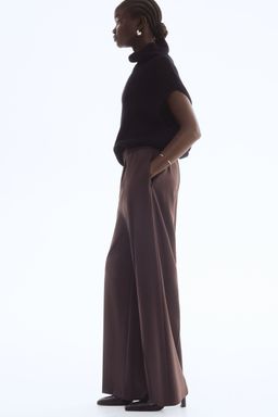 H&M - Women Brown Tailo Pull-On Trousers