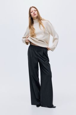 H&M - Women Grey Tailo Pull-On Trousers