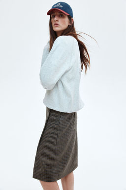 H&M - Women Brown Twill Skirt