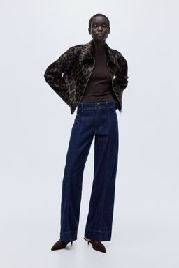 H&M - Women Blue Wide High Jeans