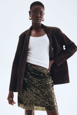 H&M - Women Green Sequined Skirt