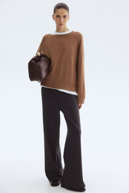 H&M - Women Grey Straight Trousers