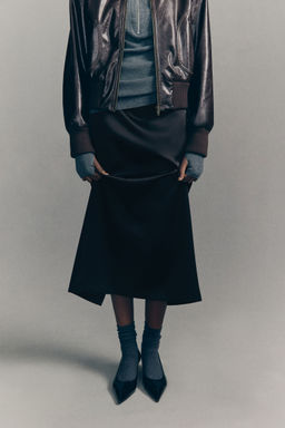 H&M - Women Black Long Pencil Skirt