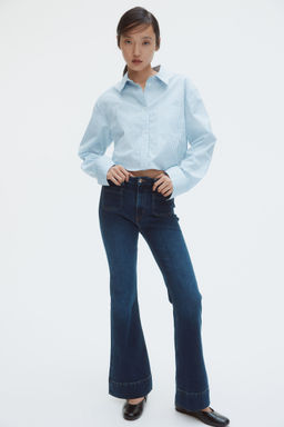 H&M - Women Blue Bootcut High Jeans