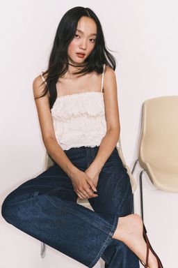 H&M - Women Blue Wide High Jeans