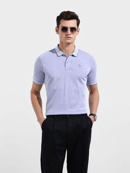 The Indian Garage Co - Men La vender Regular Fit Polo T-Shirt