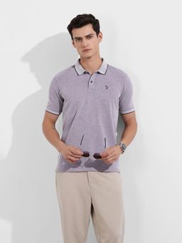 The Indian Garage Co - Men Purple Regular Fit Polo T-Shirt