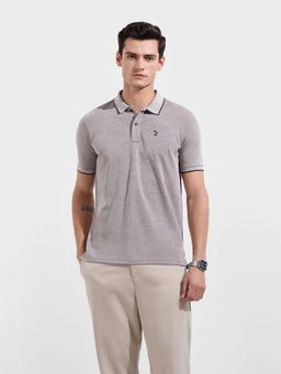 The Indian Garage Co - Men Brown Regular Fit Polo T-Shirt