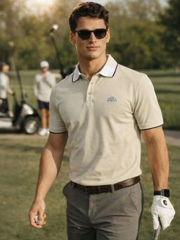 The Indian Garage Co - Men Green Regular Fit Polo T-Shirt