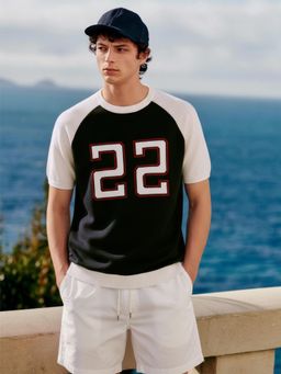 The Indian Garage Co - Men Black Oversized Fit Graphic Half Sleeves T-Shirt