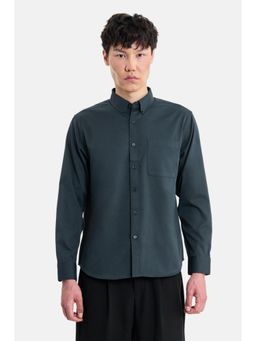 Snitch - Teal Full Sleeves Regular Casual Shirt for Men