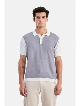 Snitch - Textured Half Sleeves Regular T-shirt for Men