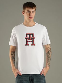 Tommy Hilfiger - White Regular Fit Cotton T-Shirt