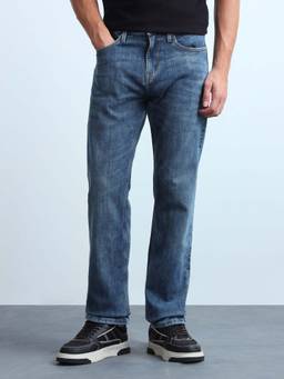 Flying Machine - Men's F Jango Straight Fit Whiskered Jeans