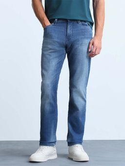 Flying Machine - Men's Freddie Straight Fit Whiskered Jeans