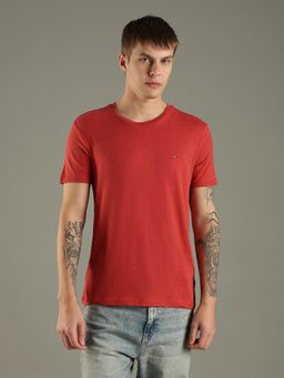 Tommy Hilfiger - Solid Slim Fit Cotton Blend T-Shirt