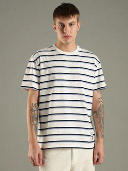 Tommy Hilfiger - Striped Relaxed Fit Cotton T-Shirt