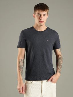 Tommy Hilfiger - Charcoal Slim Fit Cotton Blend T-Shirt