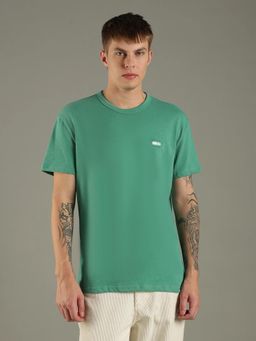 Tommy Hilfiger - Solid Regular Fit Cotton Blend T-Shirt