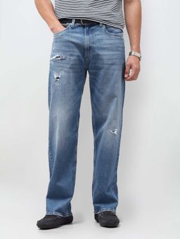 U.S. Polo Assn. Denim Co. - Men's Logan Loose Straight Fit Blue Jeans