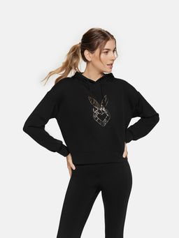 Cardio Bunny - Soft Modal Fleece Drop Shoulder Signature Oversize Hoodie