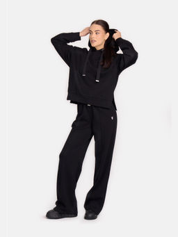 Cardio Bunny - Cotton Blend Relaxed Fit Casual Hoodie with Bunny Branding