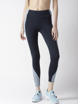 Fitkin - Tri-Color Yoga Gym Workout And Active Sports Fitness Tights - Multi-Color