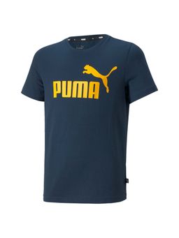 Puma - Ess Logo Boys Blue T-shirts