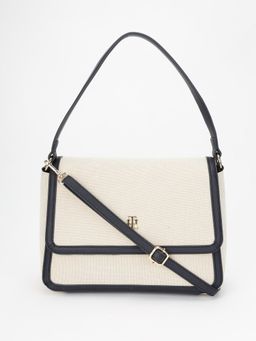 Tommy Hilfiger - Solid Blue Polyester Sling Bag