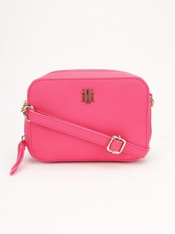 Tommy Hilfiger - Solid Pink Pu Sling Bag