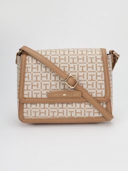 Tommy Hilfiger - Logo Brown Polyester Sling Bag