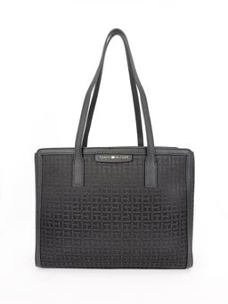 Tommy Hilfiger - Logo Black Polyester Tote Bag
