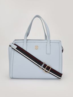 Tommy Hilfiger - Solid Blue Cotton Handbags