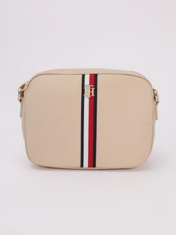 Tommy Hilfiger - Solid Beige Nylon Sling Bag