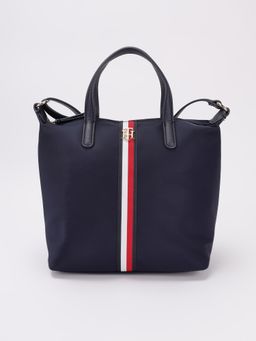 Tommy Hilfiger - Solid Blue Nylon Handbag