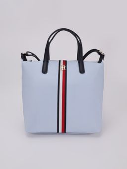 Tommy Hilfiger - Solid Blue Nylon Handbag