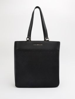 Tommy Hilfiger - Logo Black Polyester Tote Bag