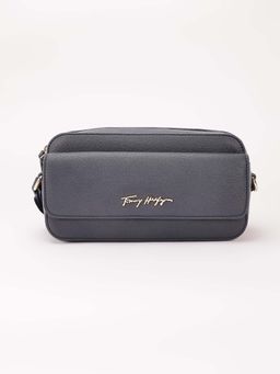 Tommy Hilfiger - Solid Blue Pu Sling Bag