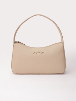 Tommy Hilfiger - Solid Beige Pu Handbag
