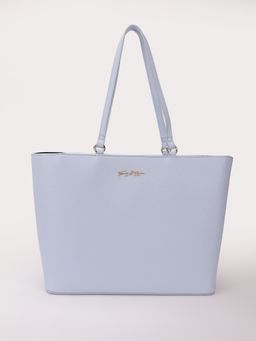 Tommy Hilfiger - Solid Blue Pu Tote Bag