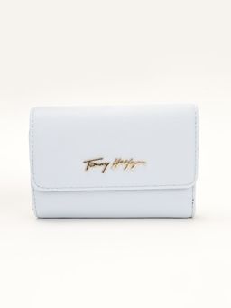 Tommy Hilfiger - Solid Blue Pu Tri-Fold Wallet